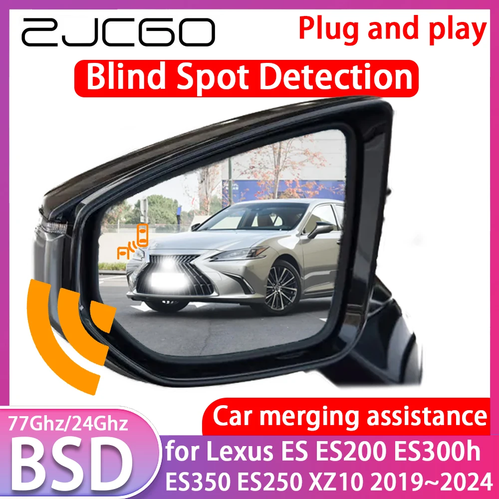 ZJCGO for Lexus ES ES200 ES300h ES350 ES250 XZ10 Blind Spot Detection Car BSD BSA BSM System Driving Warning Radar Alert Mirror