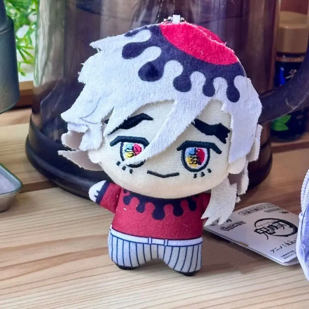 12cm Anime ‌plushie Demon Slayer Kimetsu No Yaiba Douma Plush Doll Pendant Cartoon Cosplay Stuffed Toy Birthday Gift Kawaii