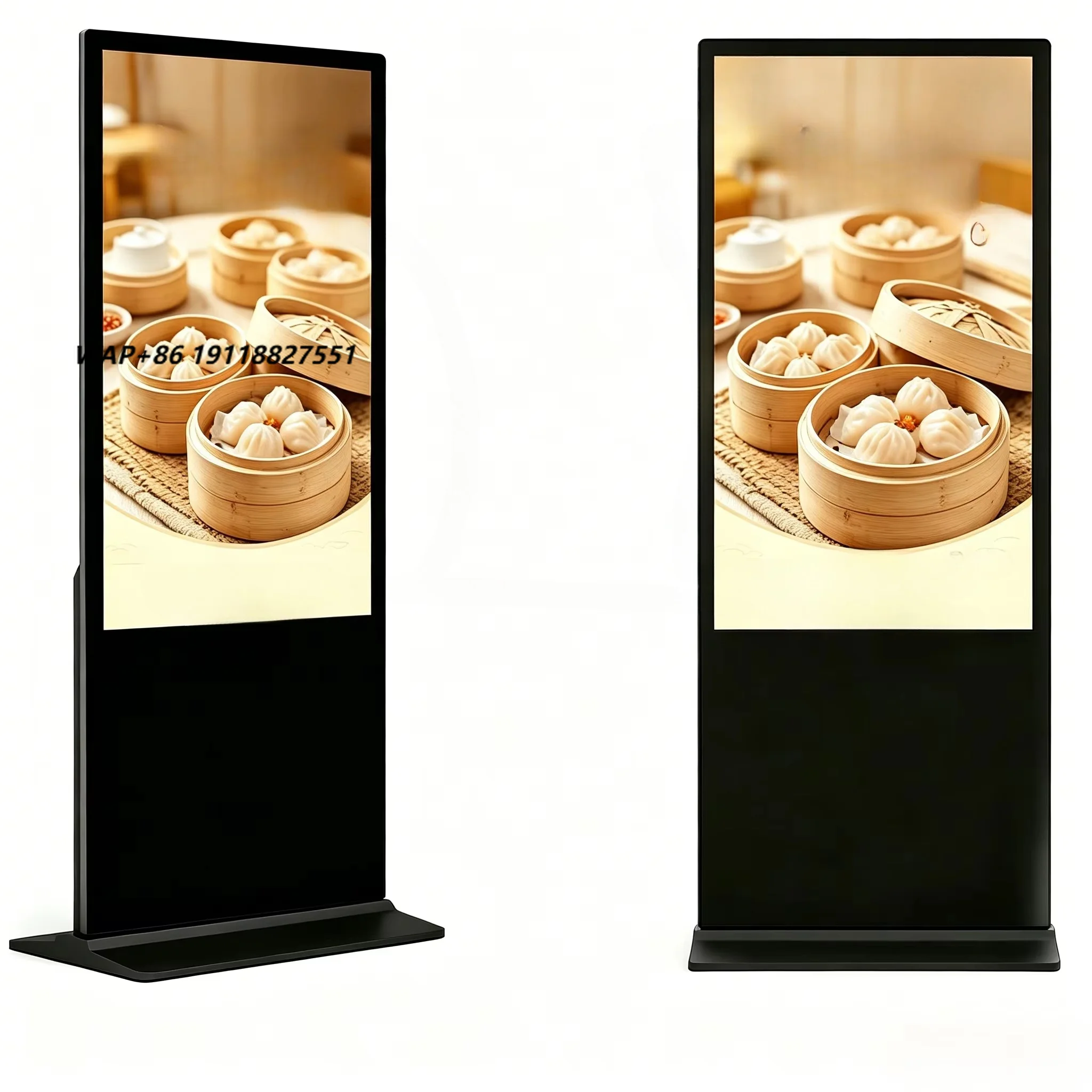 

43 50 55 Inch Indoor LCD Digital Screen Totem OEM ODM Media Player 2K 4K Advertising Equipment Display Advertising