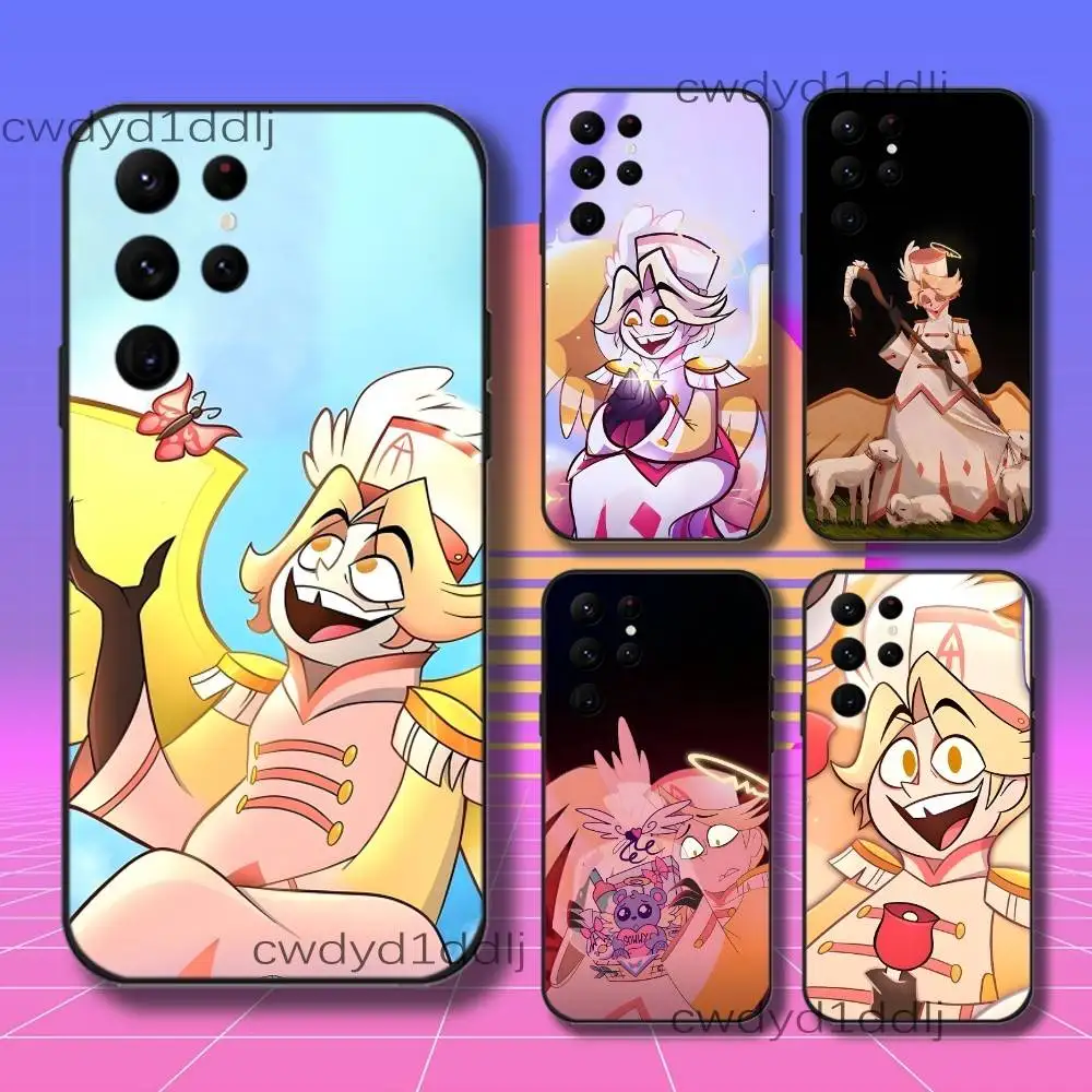 H-HazbinS Cartoon Abel Phone Case For Samsung S10,S21,FE,S21 ,S26,S25,S24,S23,Ultra,S9,S22,Plus Black Shell Cover
