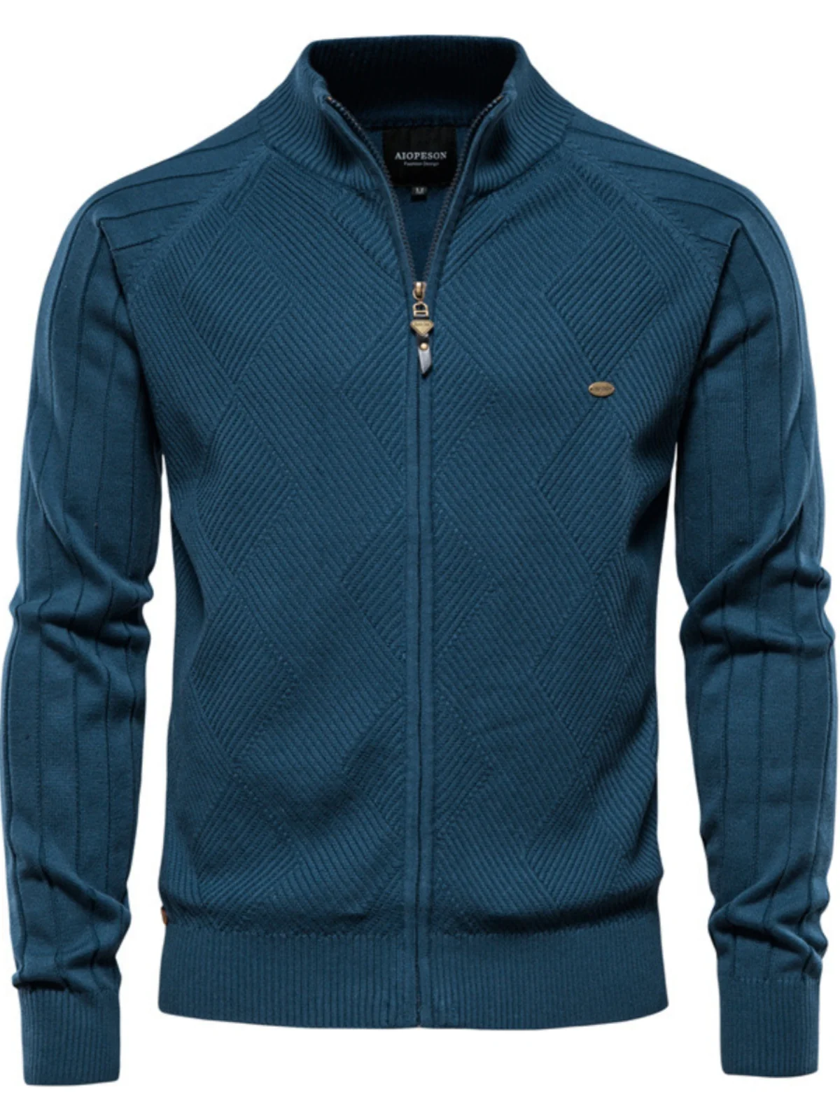 

Casual High Collar Men's Knitwear Long Sve Cotton Busin Casual Sle Faionable Autumn Season Wear for Middle-Aged Men