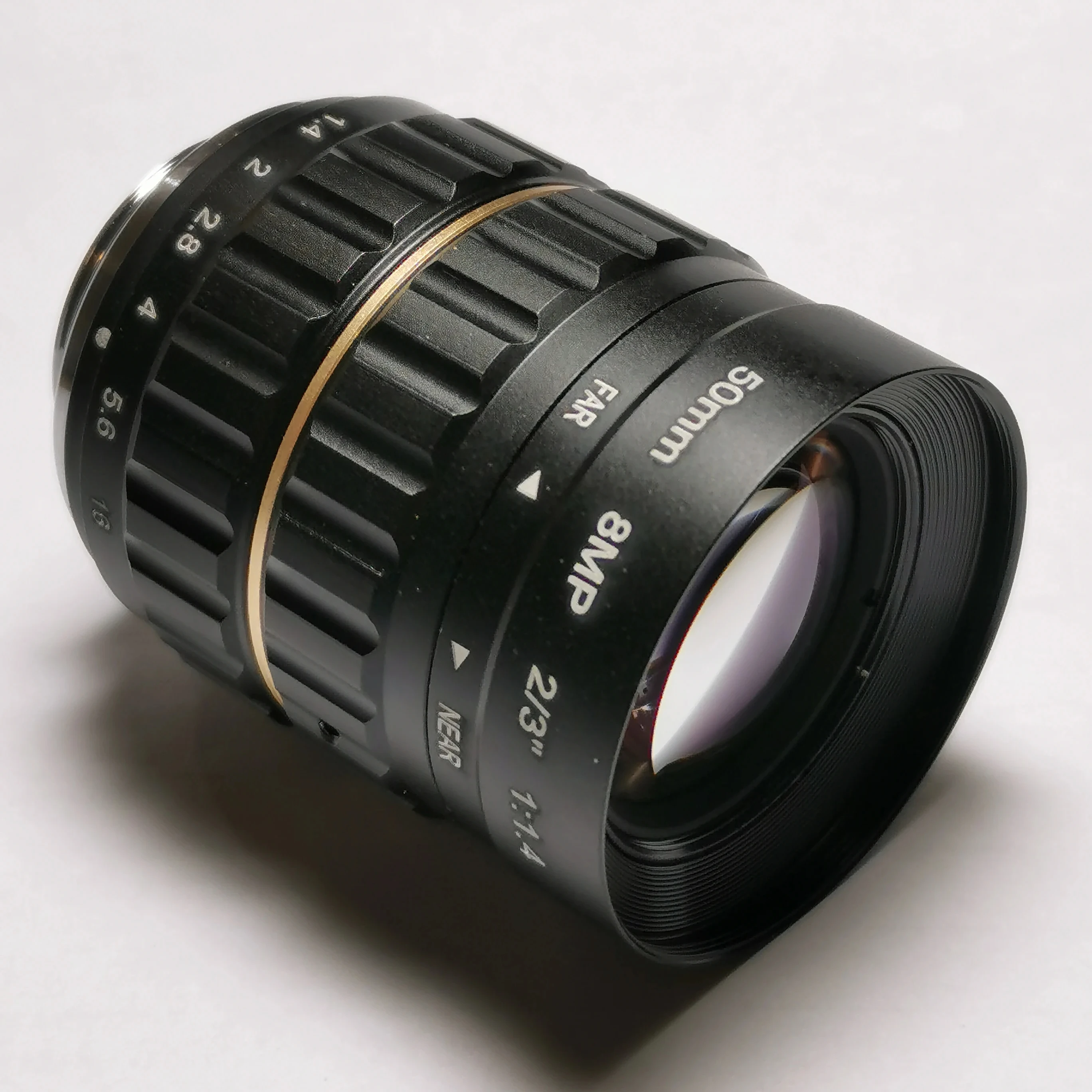 

SL-0219 8MP 4K 50mm CS Mount Machine Vision Lens F1.4 2/3" 9.8° for Industrial Automation High-speed Detection