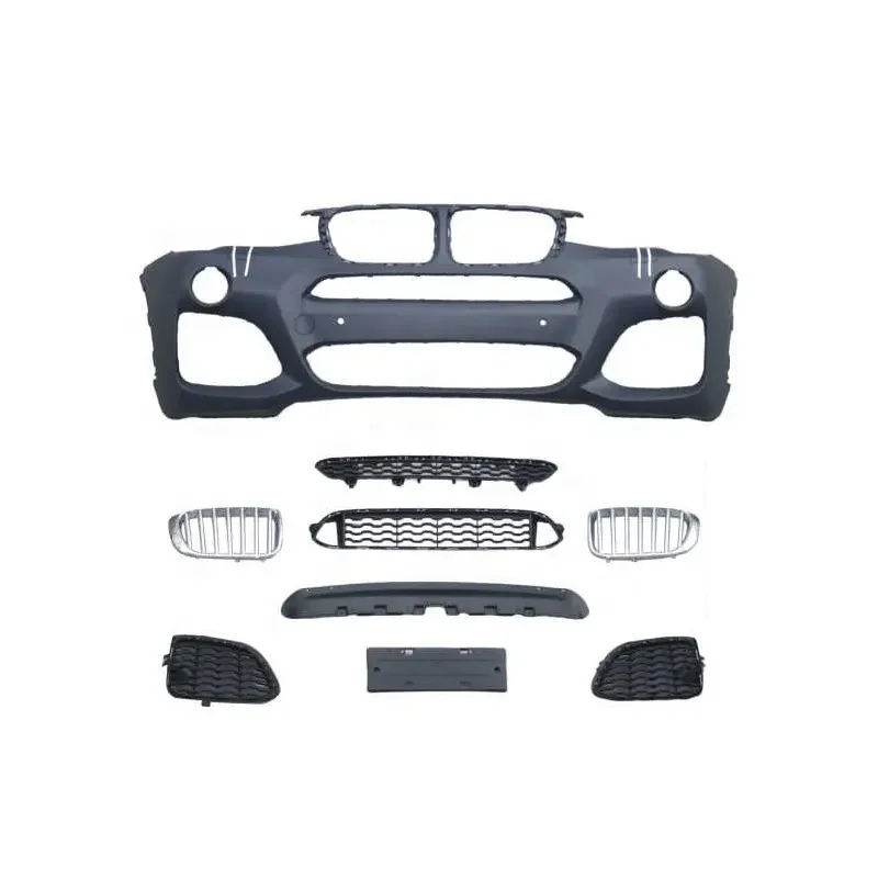 Hot selling PP Material Car Bumpers Front Bumper For BMW X3 X4 F25 F26 2014-2018 upgrade MT style Car Bodykit