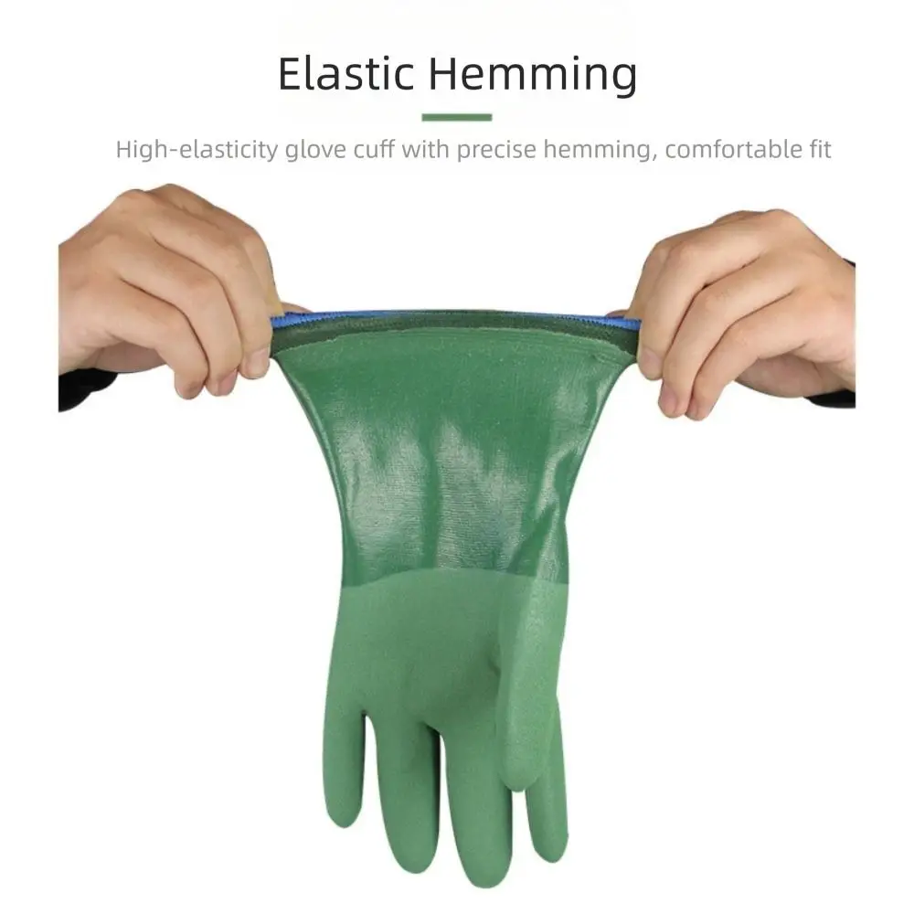 

Reusable Thickened Nitrile Gloves Full Palm Anti-Slip Work Glove Wear-Resistant Oil Resistant Oil Resistant Gloves Industrial