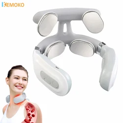 Back Neck Massage Instrument Intelligent Electric, Rechargeable, Heating, Hot Pressing, Magnetic Pulse Neck Massage Instrument