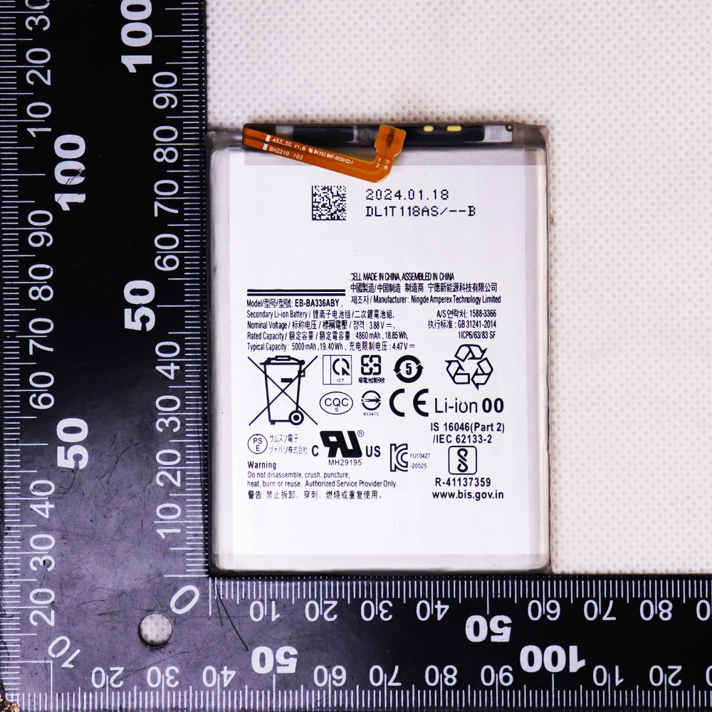 flash-sale 5000mAh Battery EB-BA336ABY Battery For Samsung Galaxy A33 A53 5G SM-A5360 A536+free tools image 6