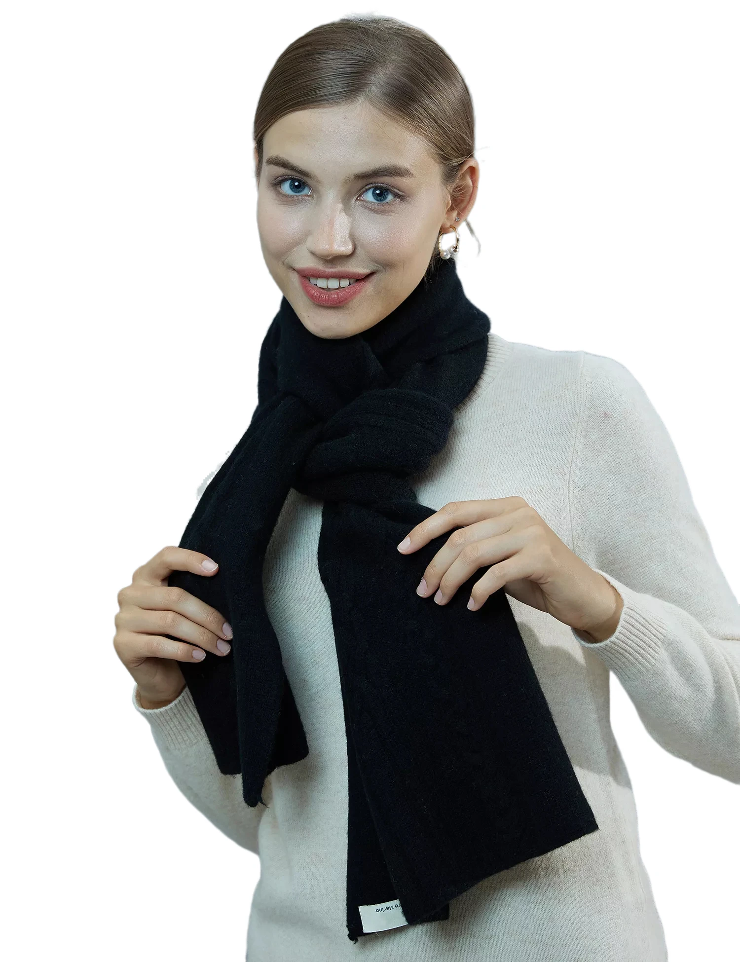 

LONGMING Shawls Scarves for Ladies 2023 Men Scraf New Women Knitted Wrap 100% Merino Wool Warm Luxury Fashion Muffler Korean y2k