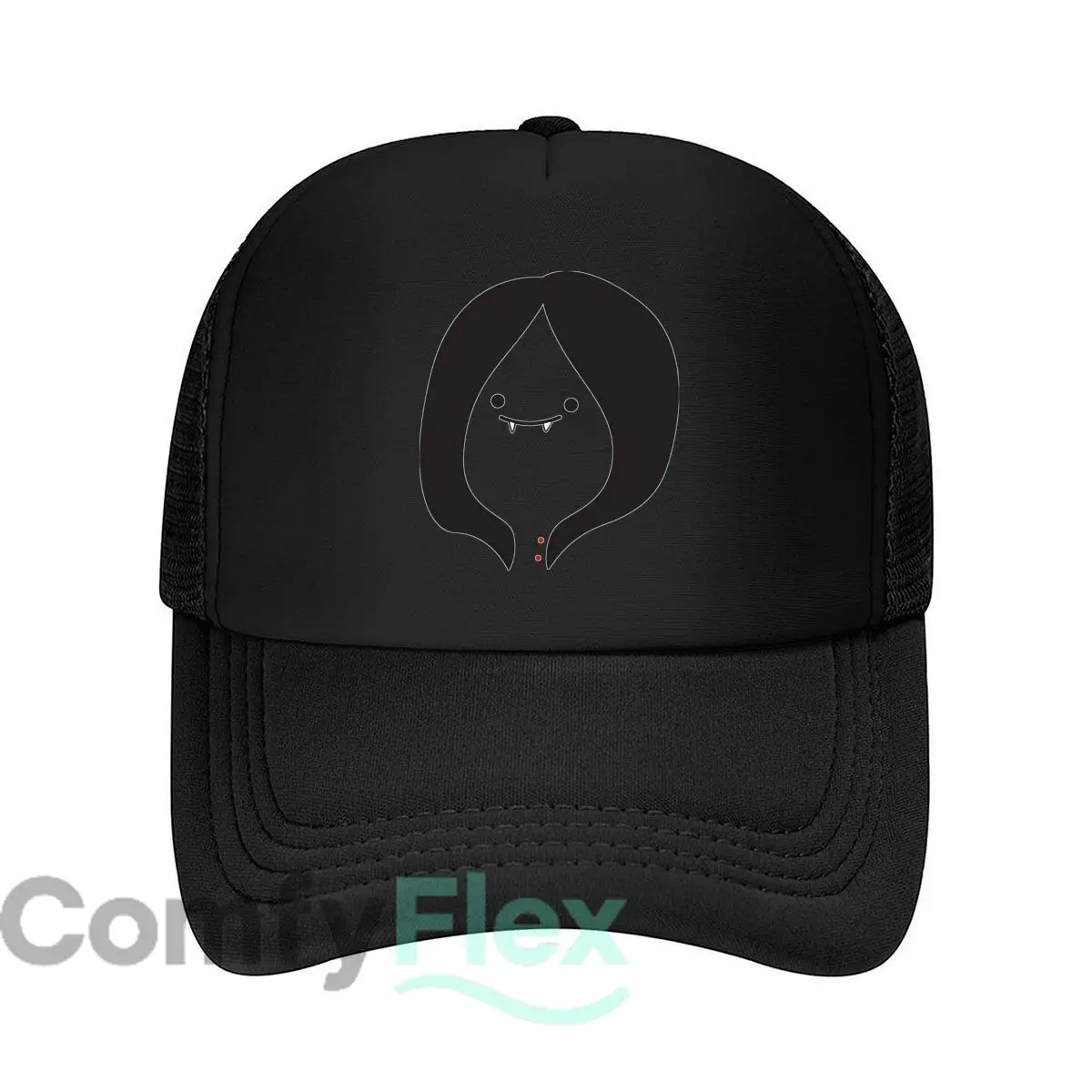 Cute Vampire Lady Graphic Mesh Baseball Cap Casual Hat Outdoor  For Womens Unisex Female