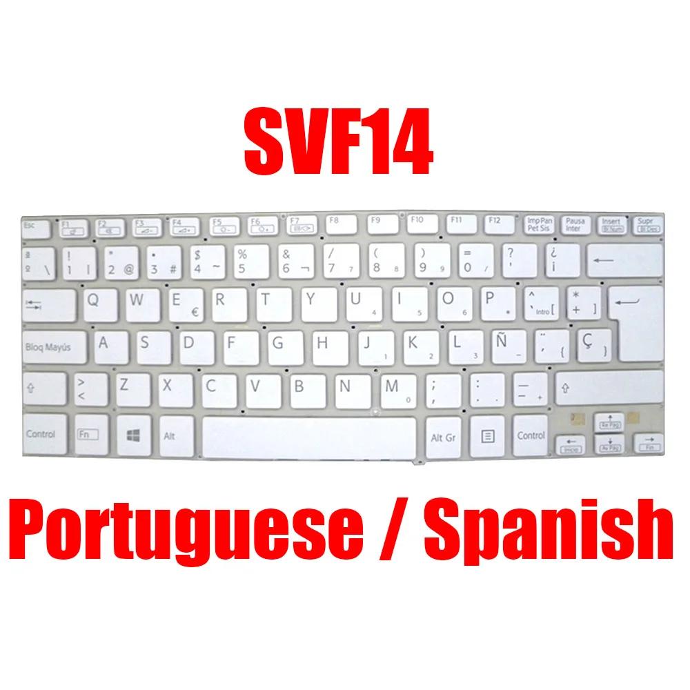 

PO SP Laptop Keyboard For SONY SVF14 9Z.NADBQ.006 149237191PT 9Z.NADBQ.106 149237491PT 149236871ES Portuguese Spanish New