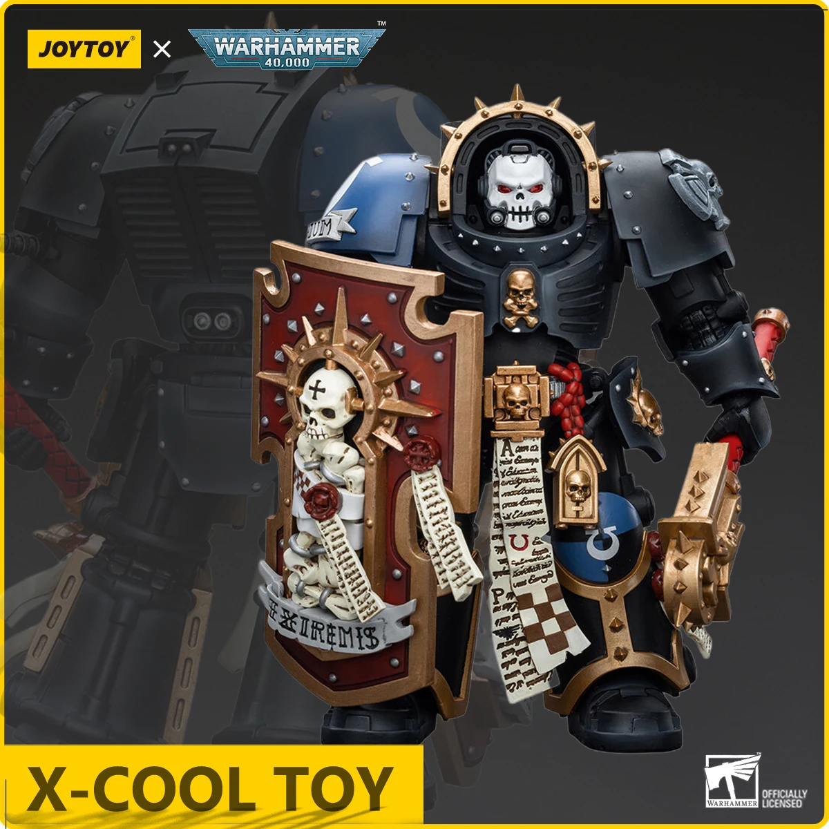 Joy Toy Warhammer 40K Actionfigur Ultramarines Kapellenin im Terminator Rüstung Gemeinsame bewegliche Figur Sammlung Modell Spielzeug Geschenk