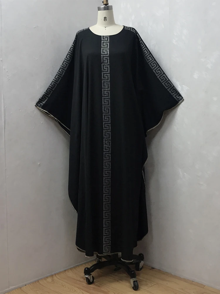 Abaya Kuwaiti Jelaba, Morocco Diamonds, Batwing Sleeve Loose Kaftan, Muslim Women's Islamic Dresses, Saudi Turkish, African Robe