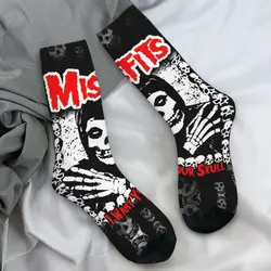 Funny Misfits Punk Rock Band Socks Winter Stockings Leisure Women Men Breathable Socks Printed Outdoor Sports Anti Sweat Socks