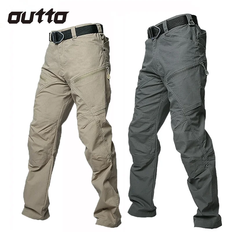 Men  Tactic Pants Multi-pocket Wear-resistant Breathable Stretch Pants Outdoor Hiking Camping Climbing Hunting Trousers