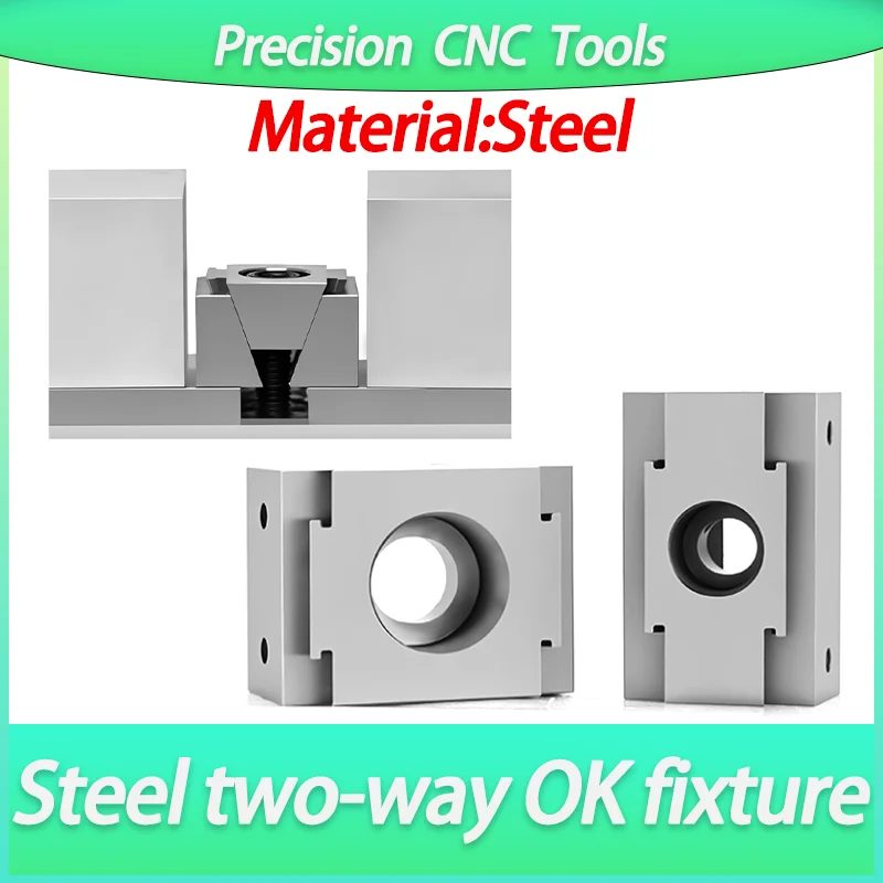 New OK Fixture Wedge M6 M8 M10 Expansion Machine Tabletop Adjustable Side Fixed Clamp Sculpture Carving Tool Model Figures