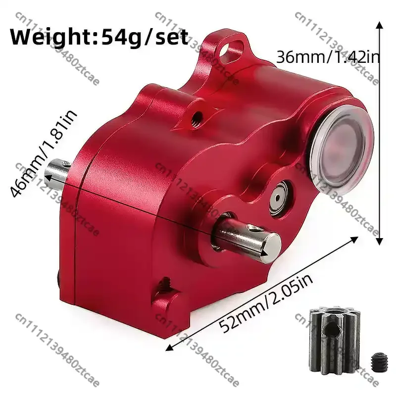 1/10 Scale RC Crawler Car LCG Low‑Center‑Gravity Lightweight Metal Gearbox Transmission Upgrade Replacement Spare Parts
