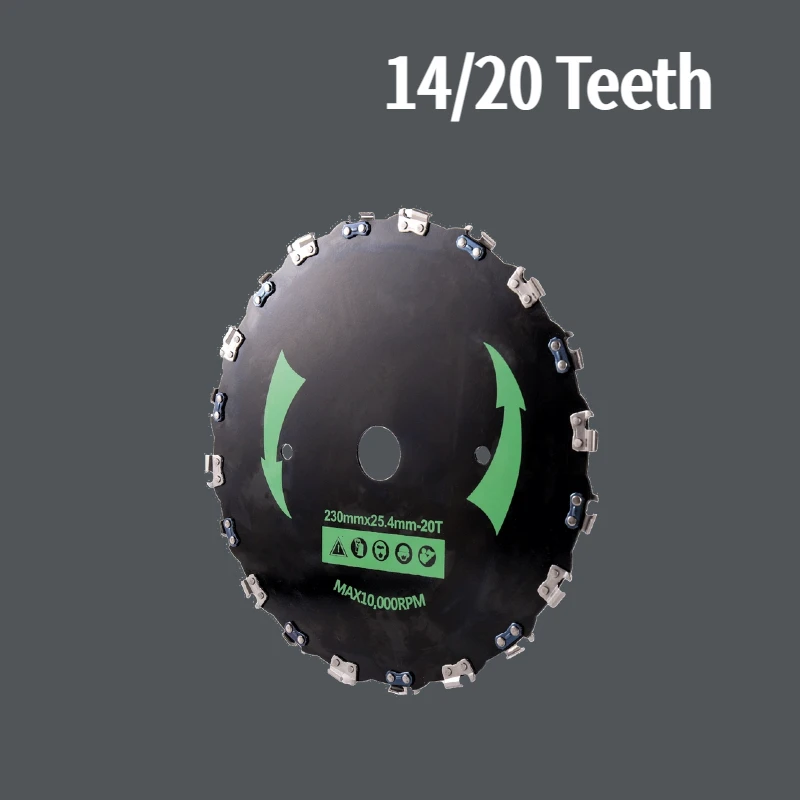 14/20 Teeth 9 Inches High-Powered Grass Cutter 10000 RPM Chainsaw Tooth Gas-powered Trimmers / Brush Cutters with 30cc Engines