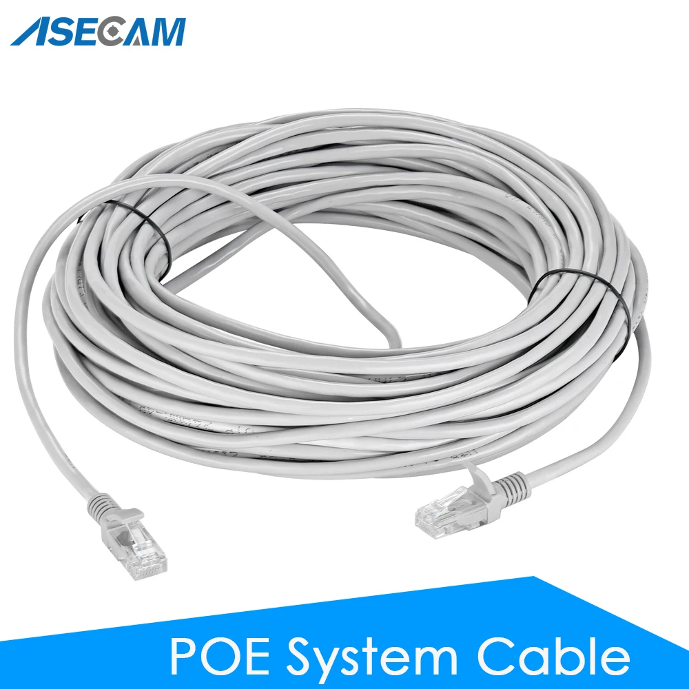 POE RJ45 Cable IP Camera Connection CCTV Cat5 Ethernet Network Internet LAN Wires Extender Security Camera System