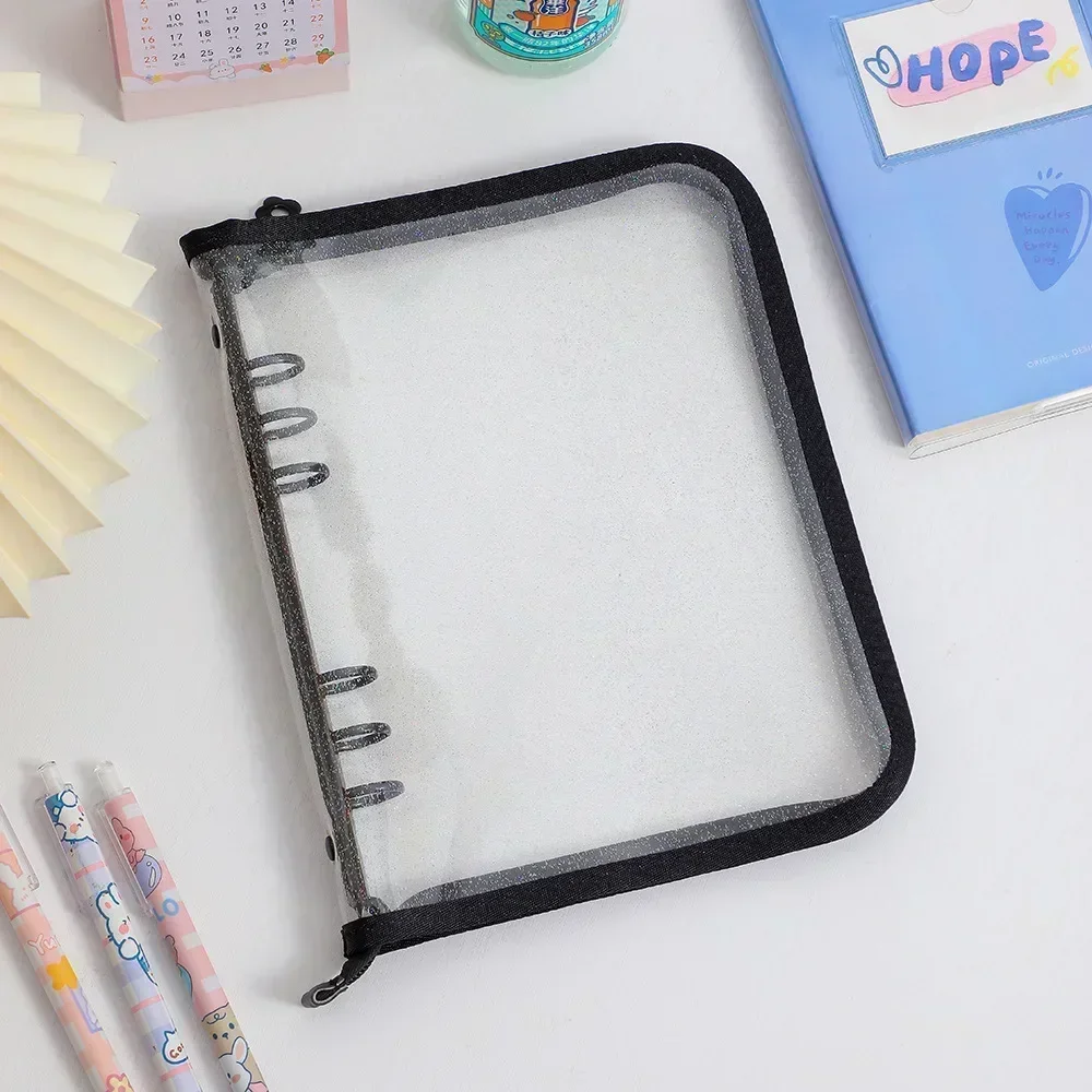 A5 Laser Star Zipper Binder Organizer