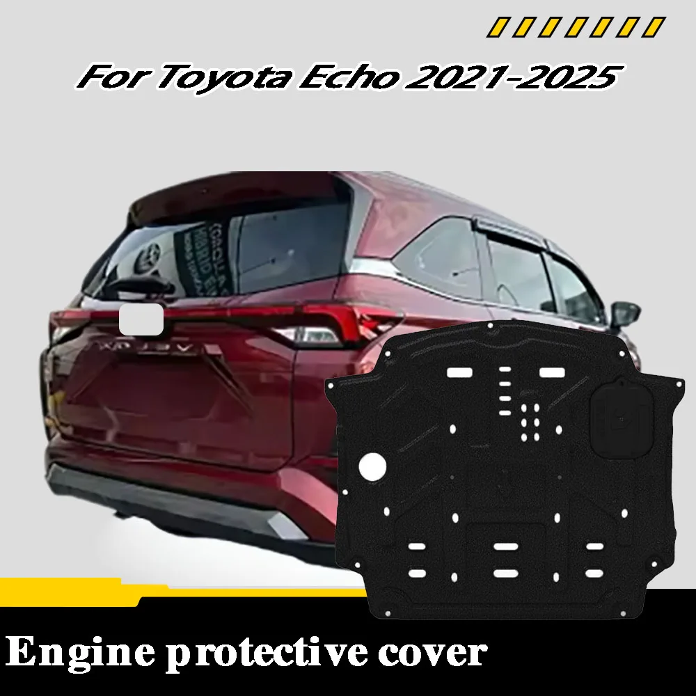 Para toyota echo 2021-2025 1.5l escudo do chassi do motor respingo placa de proteção inferior acessórios do carro sob capa