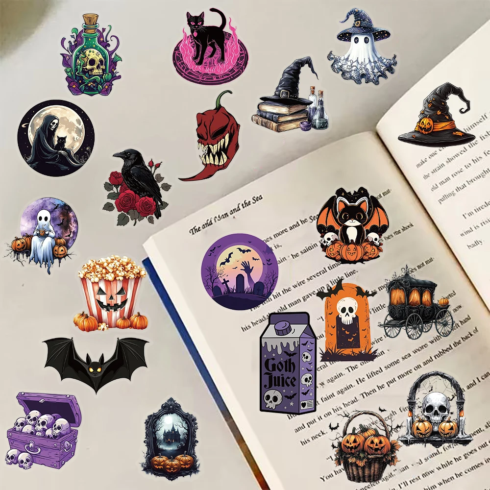 50 قطعة ملصق الهالوين السعيد الحنين سكيت الكتابة على الجدران غرفة DIY بها بنفسك الهاتف المحمول الأمتعة القهوة مقاوم للماء Harajuku ملصق #4