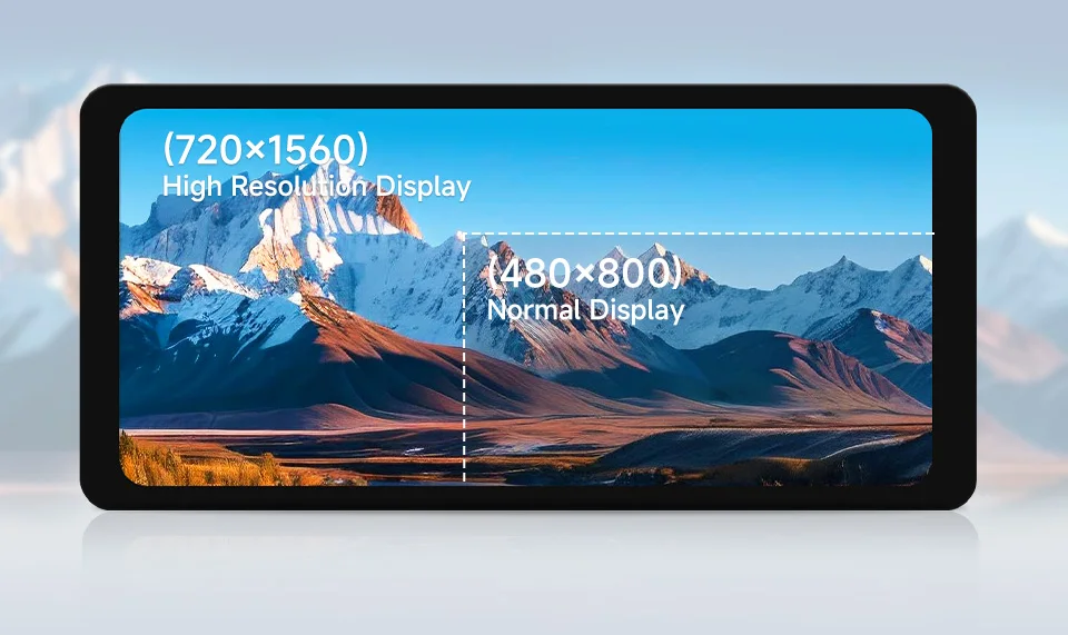 6.25inch DSI capacitive touch display, vivid colors with high resolution