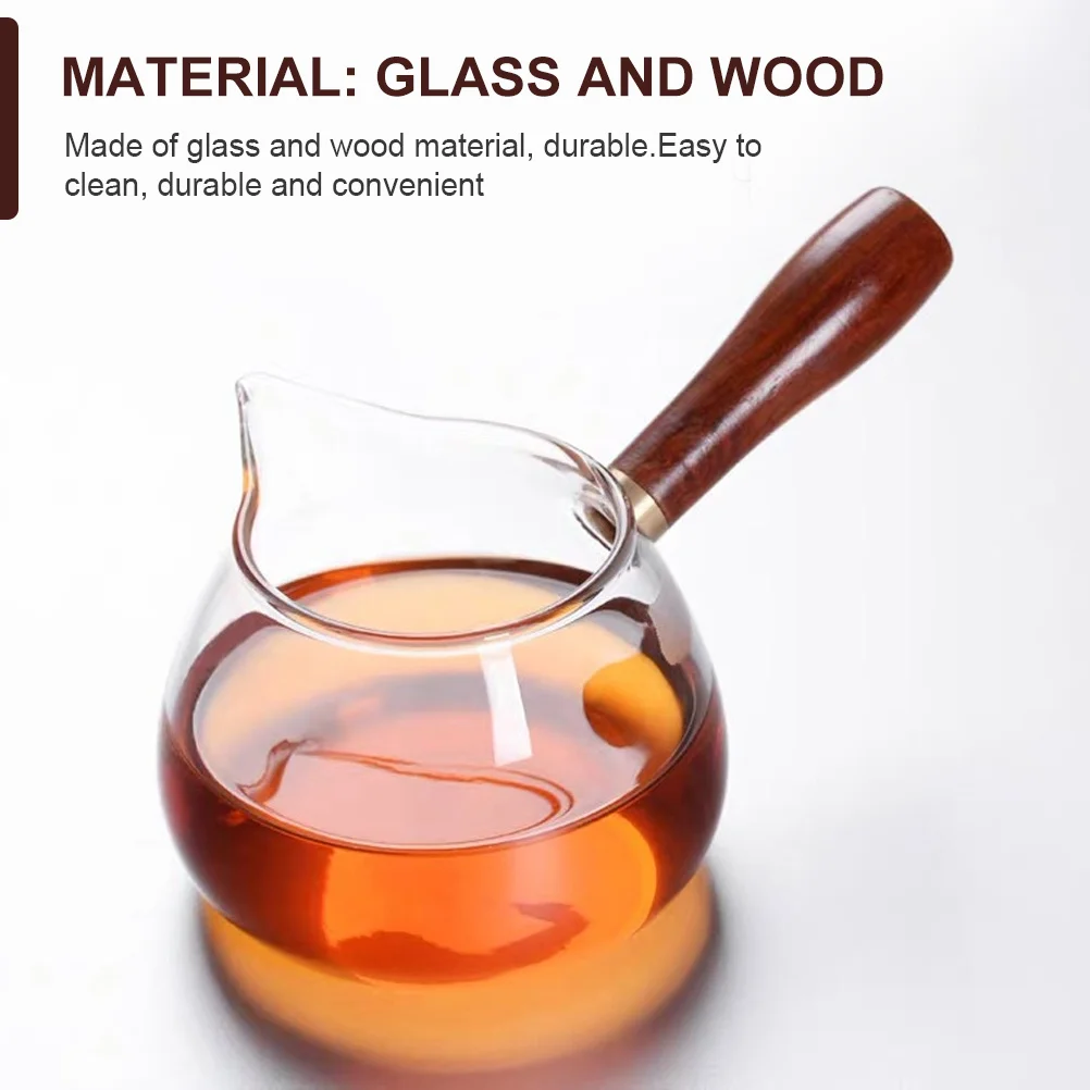 

Multifunction Glass Tea Pot with Side Handle Convenient Transparent Teapot Ideal Home Office Restaurant Accessory