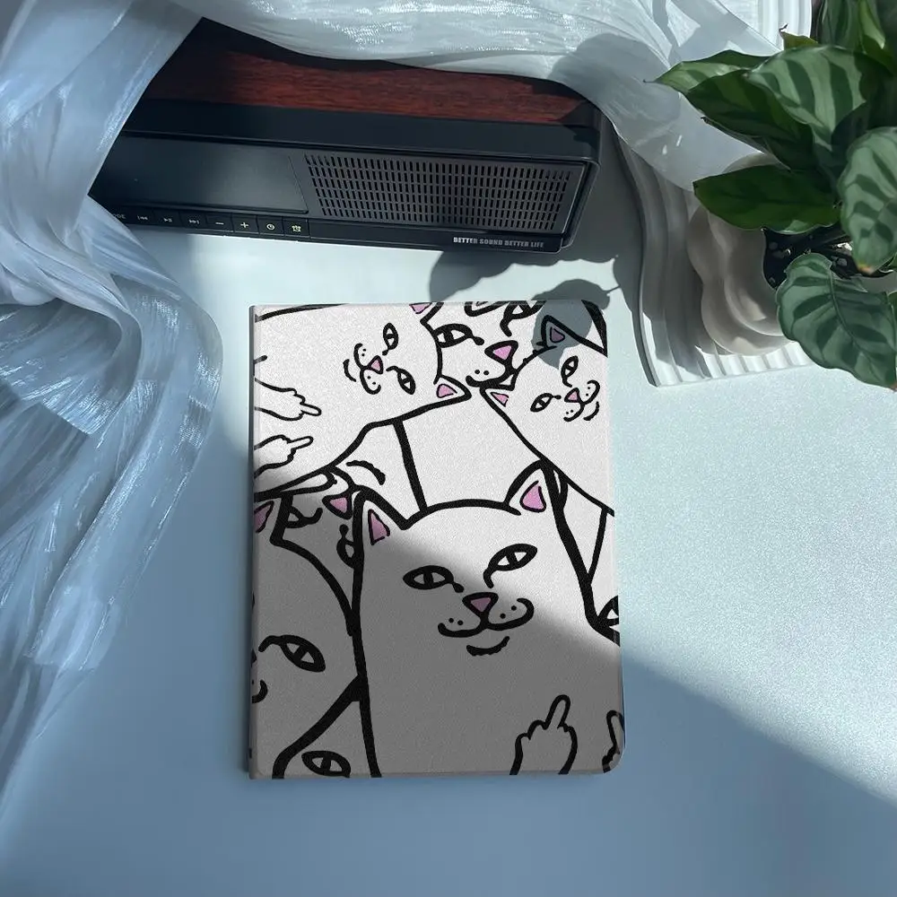 

Funny Middle Finger Cats Swearing ipad case For Apple Air 10.9 iPad Pro 2020 Cover for iPad 10.2 11 12.9in 2021 Mini 5 6 Case