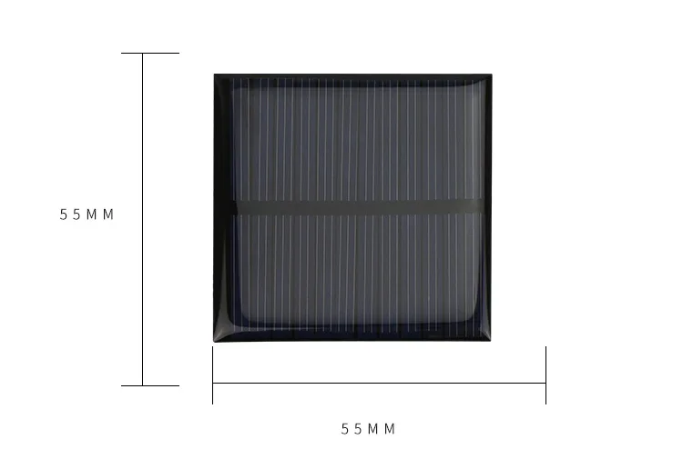 10PCS Poly Solar Panel 55mm*55mm 90MA 0.5V Epoxy Rosin DIY Solar Light ,Toys .and Sun Power Charger etc.