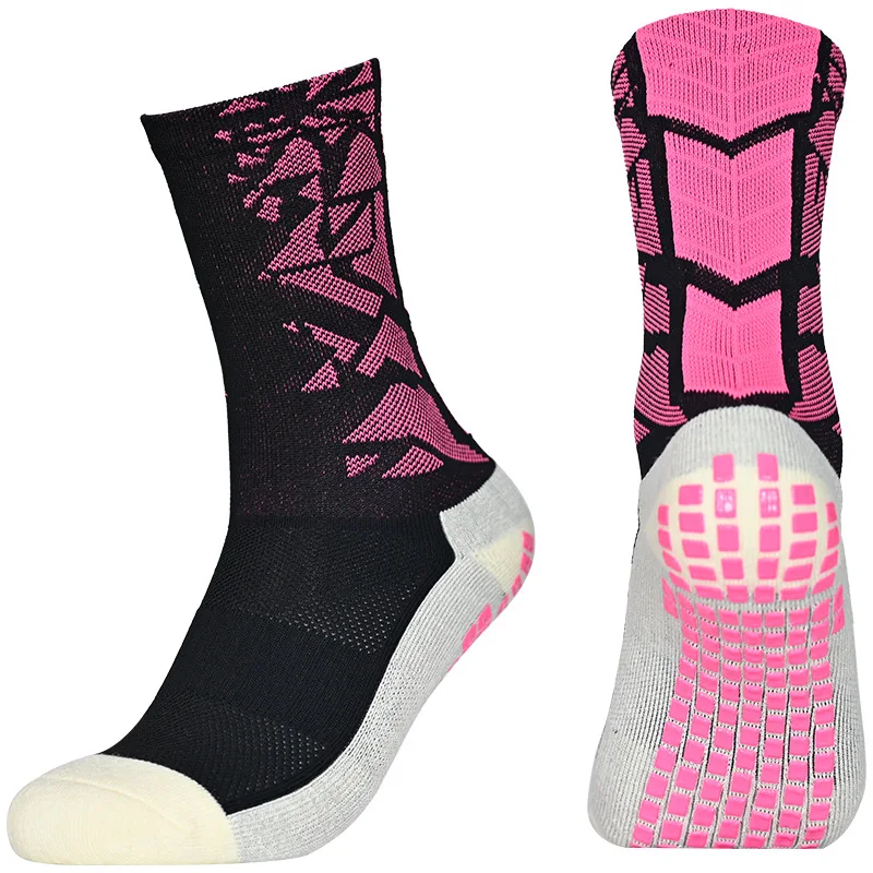 Calcetines de fútbol antideslizantes para hombre y mujer, medias gruesas y transpirables para deportes de fútbol, baloncesto, correr y ciclismo al aire libre