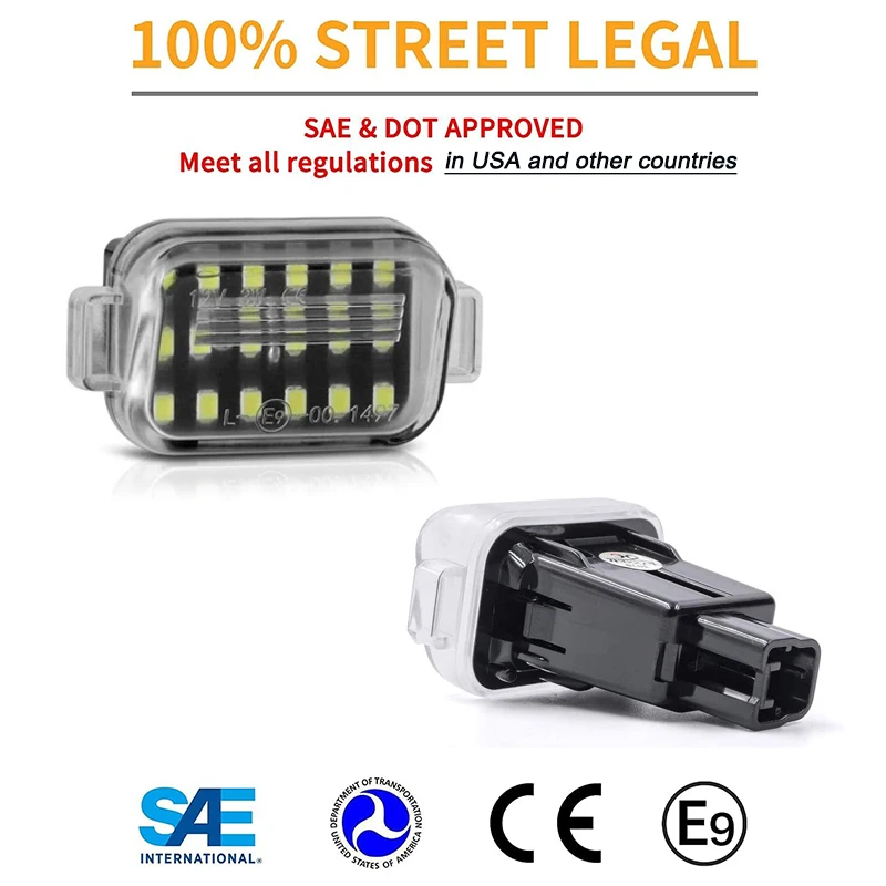 LED 번호판 조명, 자동차 후면 번호 램프, Canbus OEM # BHP1-51-270, Mazda 3 2014-2018 Mazda6 GL GJ1 Atenza 2012-2021, 2 개