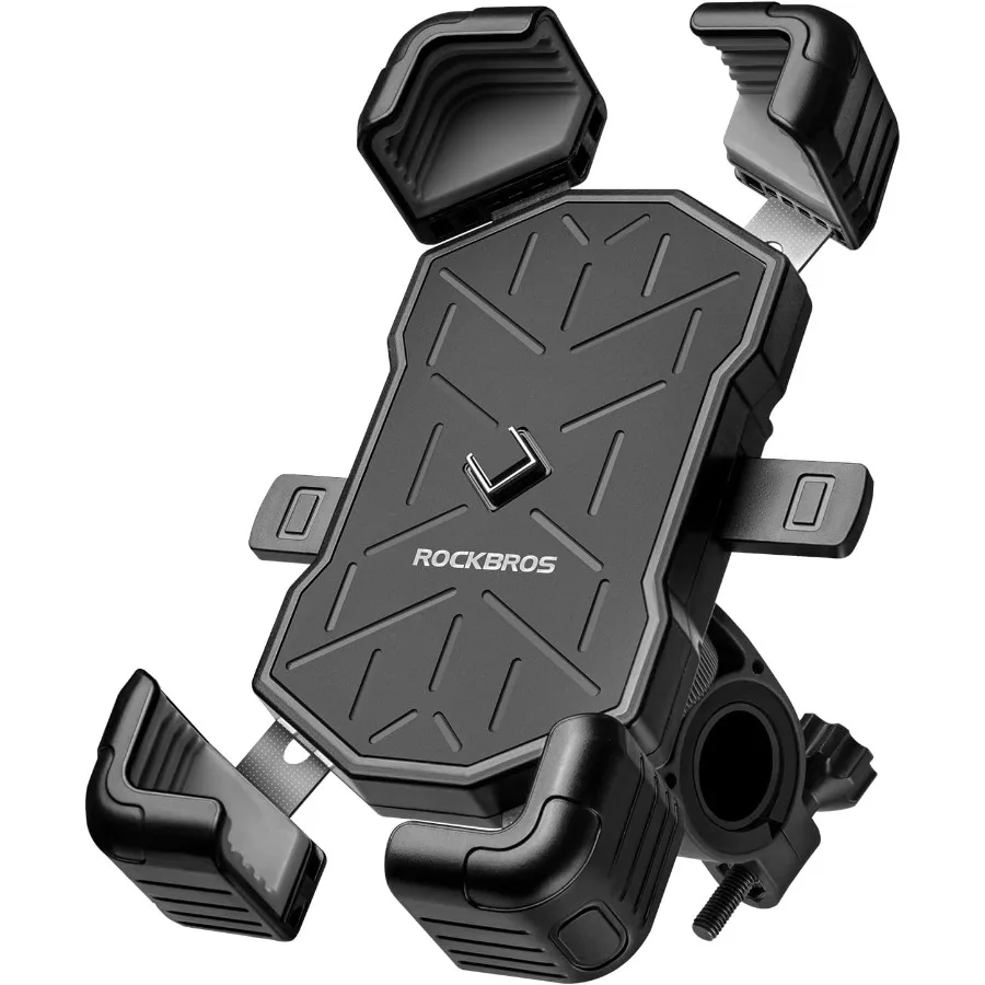 

Motorcycle Phone Holder Mount Designed for 4.57.1 Inch Smartphones Features Quick Release Handlebar Clamp 360 Degree R