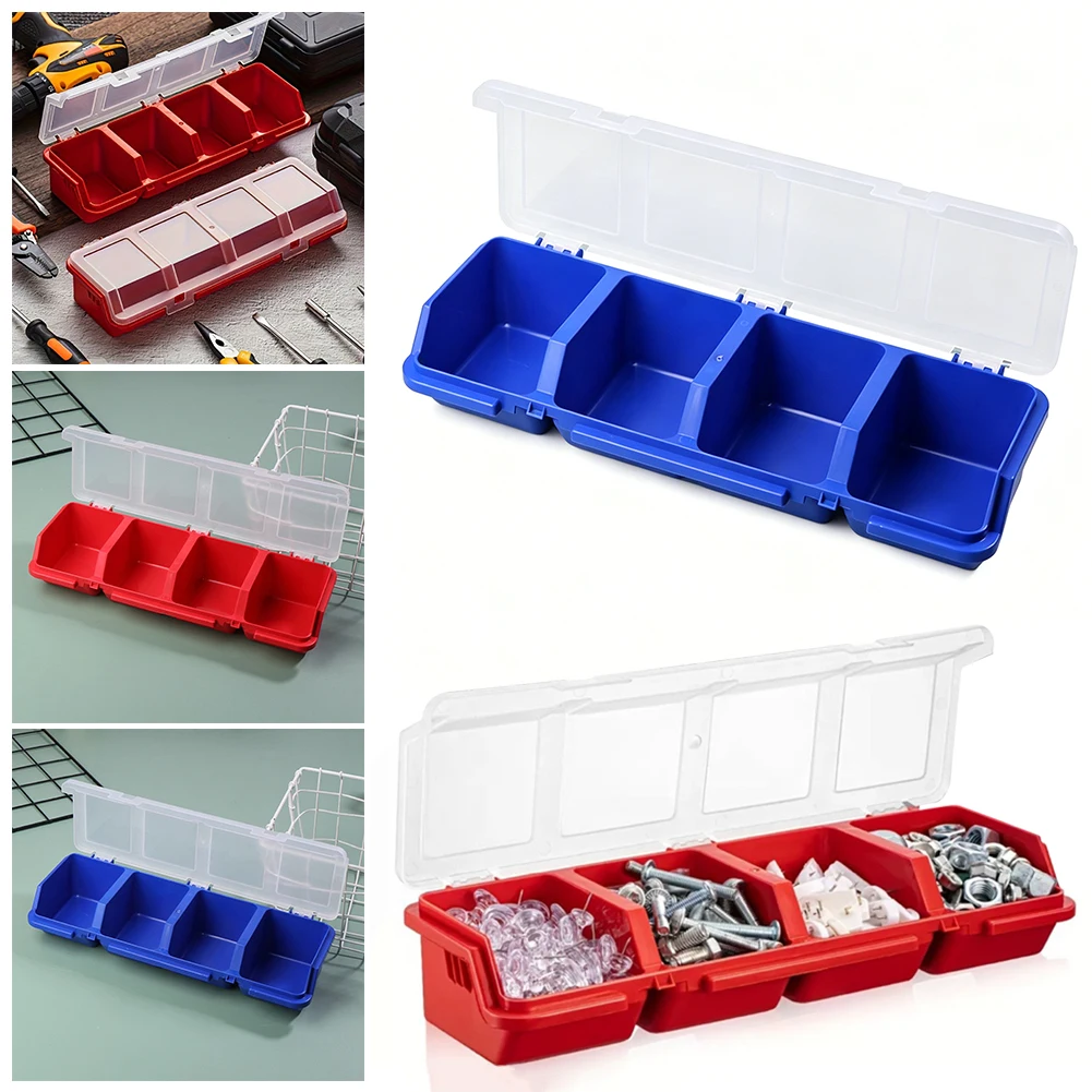 Workshop Tools Classification - 4 Grid Classification Screw Parts Box