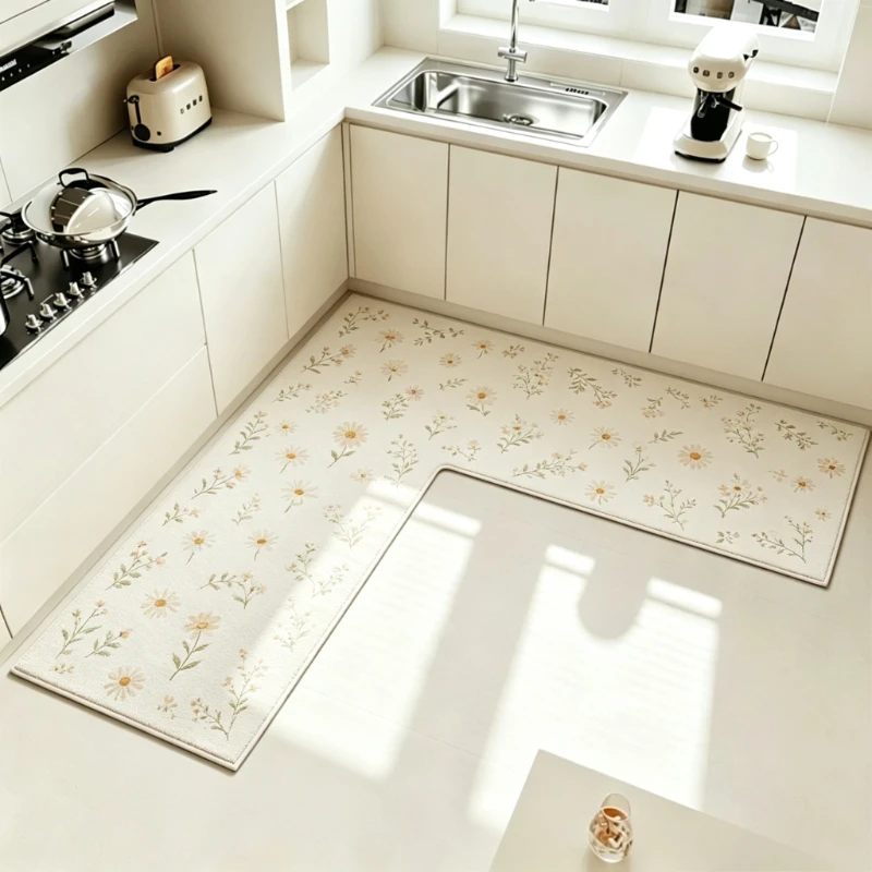 Floral Carpets for Living Room Pastoral Style Bedroom Decor Carpet Romantic Flowers Corner Rug Fluffy Soft Home Thick Floor Mat