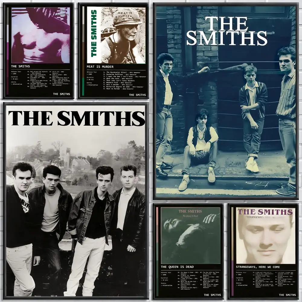 B-Band The Smiths Painting Calligraphy Stylish Canvas Poster Wall Art for Living Room Bedroom Cafe Office Decor Gift