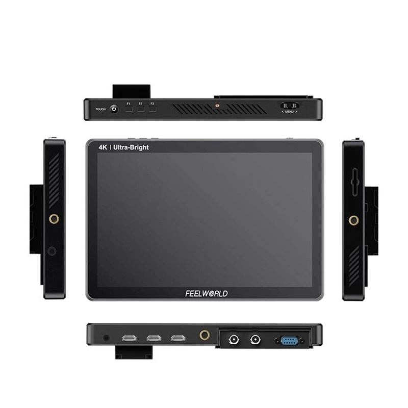 متوفر في المخزون شاشة FEELWORLD LUT11S مقاس 10.1 بوصة 2000nit شاشة لمس IPS فائقة السطوع 3DLUT 3G-SDI HDMI-متوافقة مع كاميرا DSLR