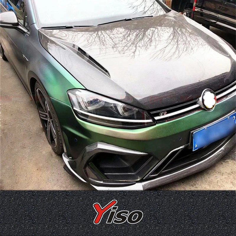 تعديل غطاء المحرك الأمامي من ألياف الكربون ، VW Golf 7 R GTI Rline Volkswagen Golf 7 R GTI Rline