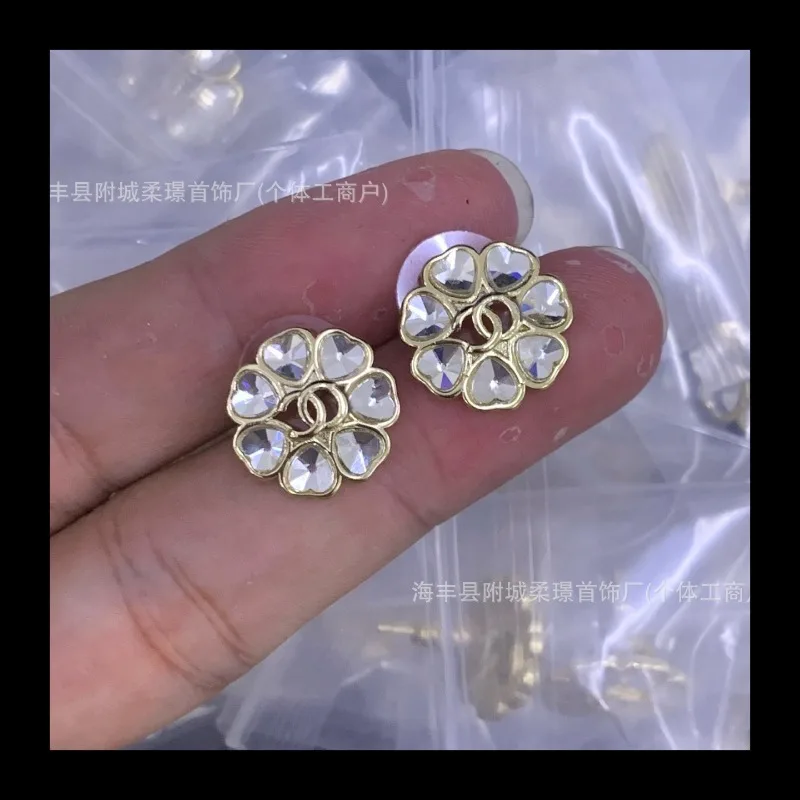 جديد جديد الحب جولة الجوف وأقراط الذهب الخفيف الحب حافة خاتم الماس بسيط #2