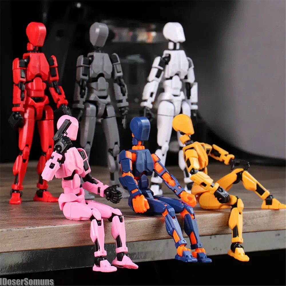 2024 Upgraded 13cm Multi-Jointed Movable with Stand Shapeshift Robot Mannequin Dummy Action Figures Toys Kids Adults Lucky 13