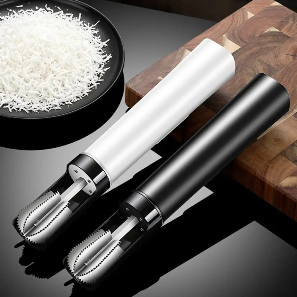 Anti-Splash Electric Coconut Meat Grater Safe Rotating Coconut Scraper Efficient Labor-saving Kitchen Coconut Shredder