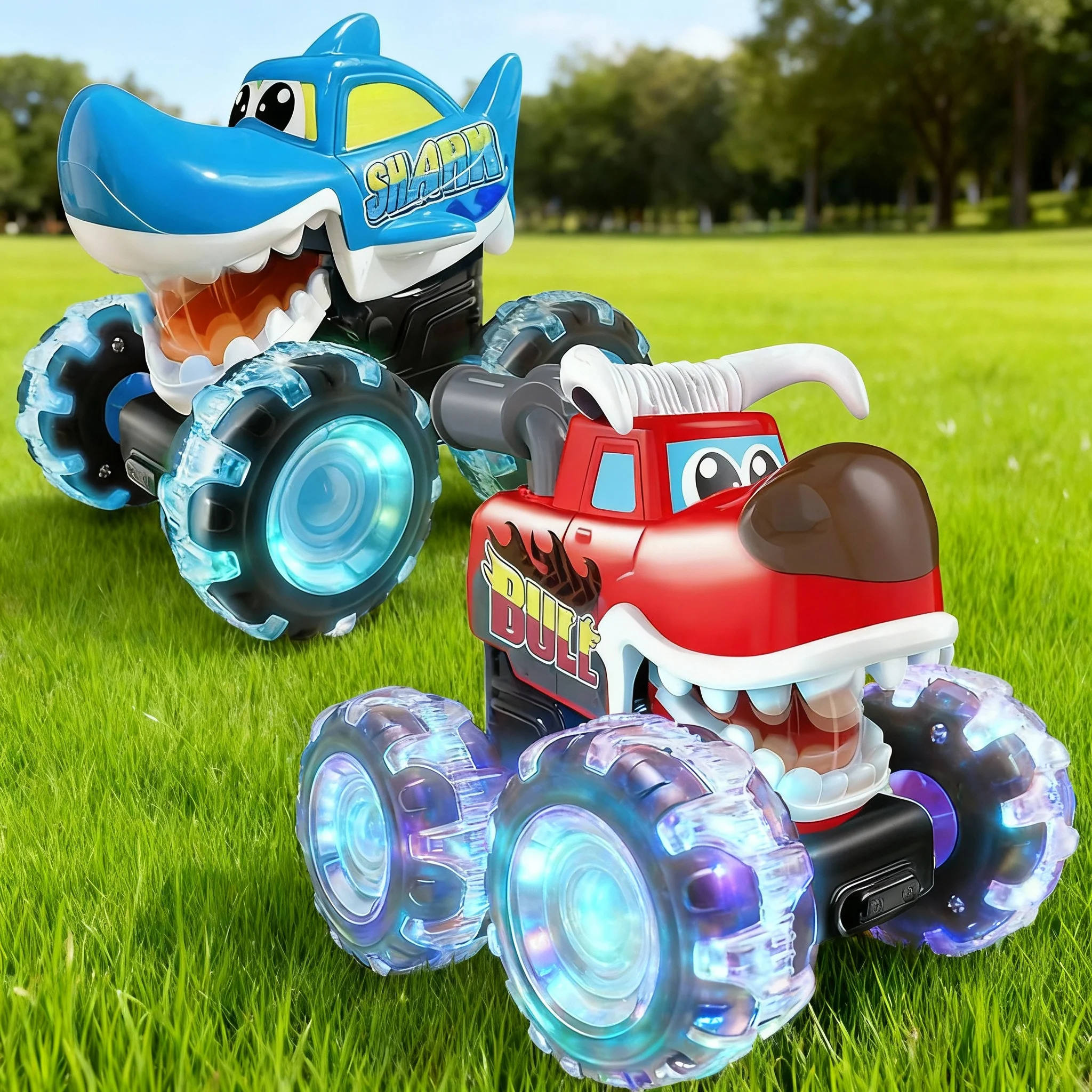 Monster Truck Toy Children's Sports Activation Luminous Car Monster Pedal Lightning Pressing Car Gift Monster Truck Toy for kids