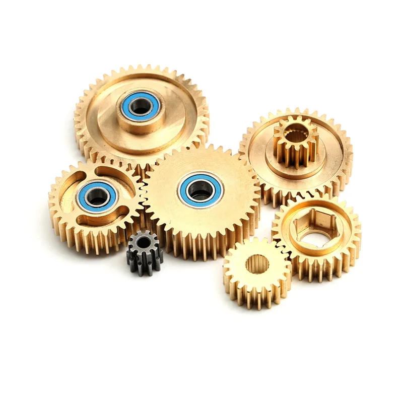 AS96-pour 1/14 échelle Tamiya camion tracteur remorque R620 MAN VOLVO Scania boîte de vitesses biseauté moteur engrenage synchroniseur ensemble pièces de mise à niveau