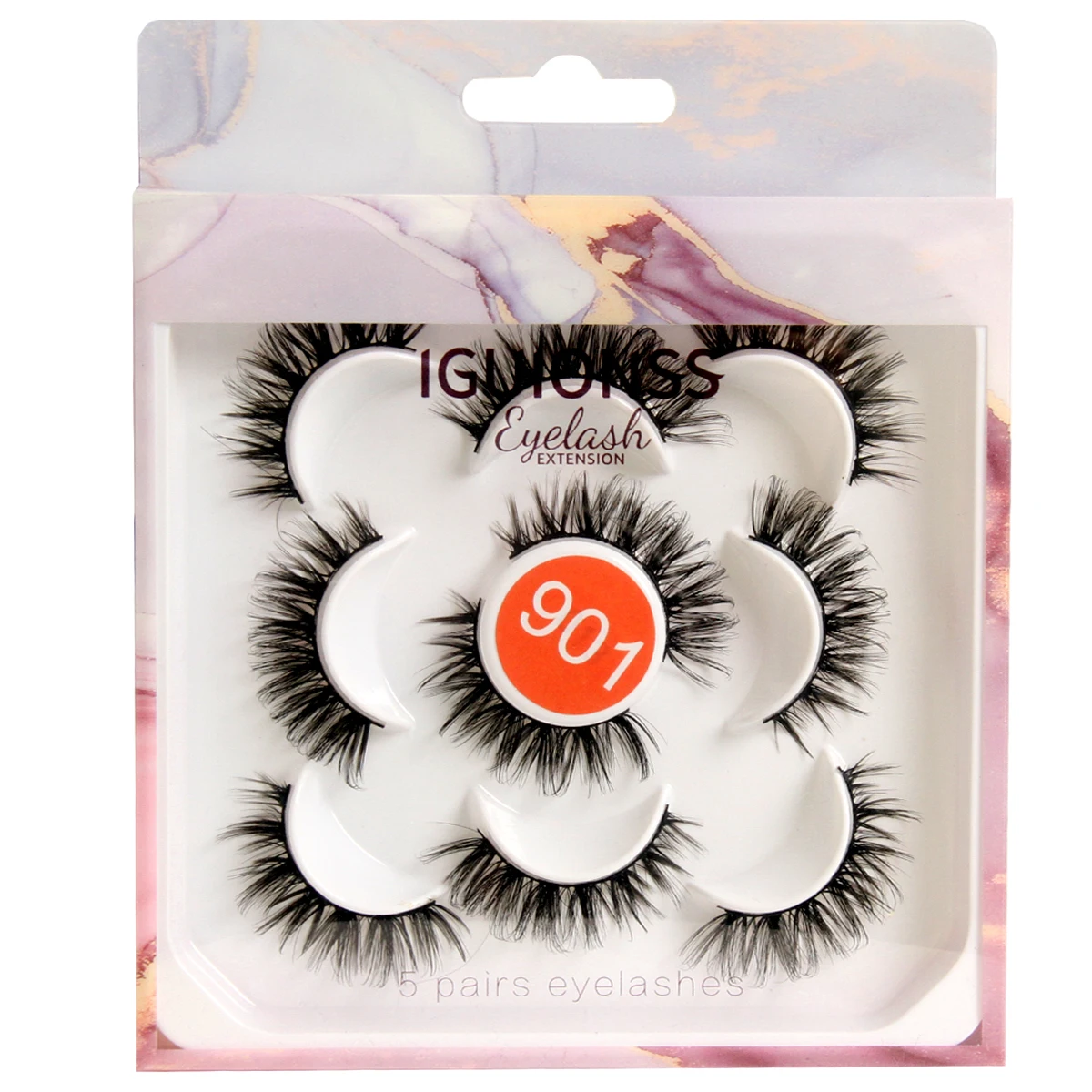 Nova igionss extensão de cílios postiços diy natural individual lash maquiagem ferramentas macio fácil de operar cílios