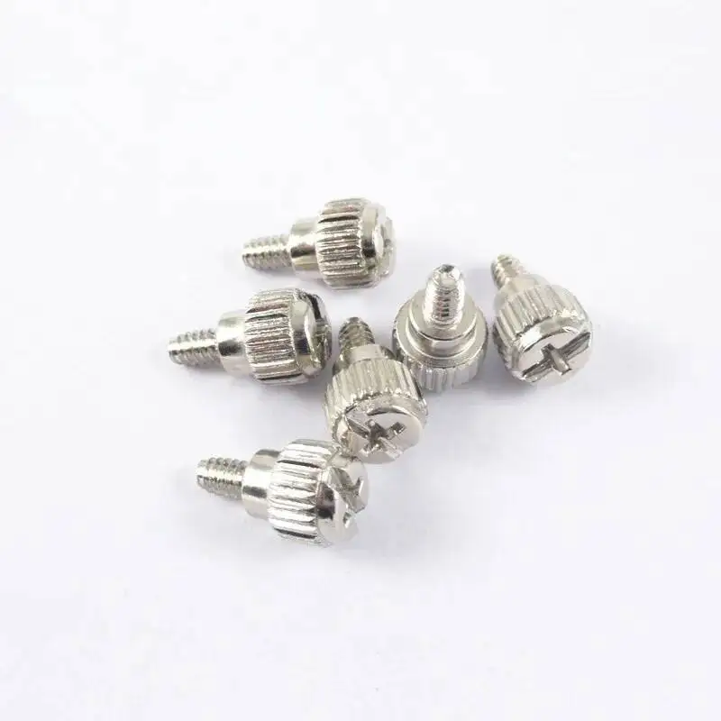 10pcs 6#-32*5/6mmThread Teeth Length 5mm 6mm Computer Pc Case Cooling Fan Toolless Adjustment Screw Thumbscrews Thumb Screw M3.5