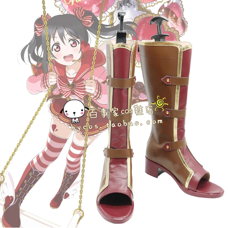 

LoveLive! Naval Awakening Nico Yazawa Cosplay Shoes PU Boots for Halloween Carnival Party Christmas Customize