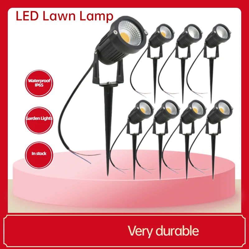 

LED Outdoor Lawn Light IP65 Waterproof Garden Path Spike Spotlights for Yard Wedding Holiday Decoration