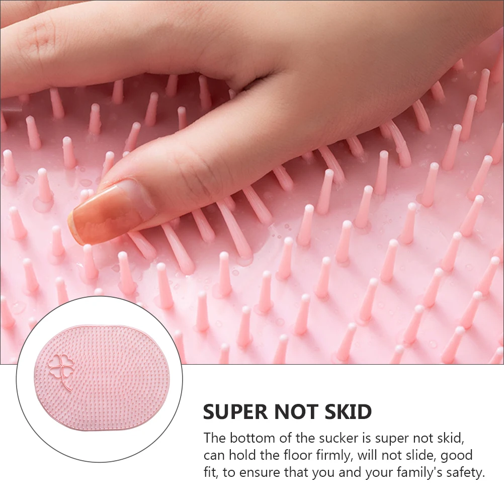 

Hair Foot Rub Massage Pad along with Cleanse Silica Gel Circulation Shower Scrubber