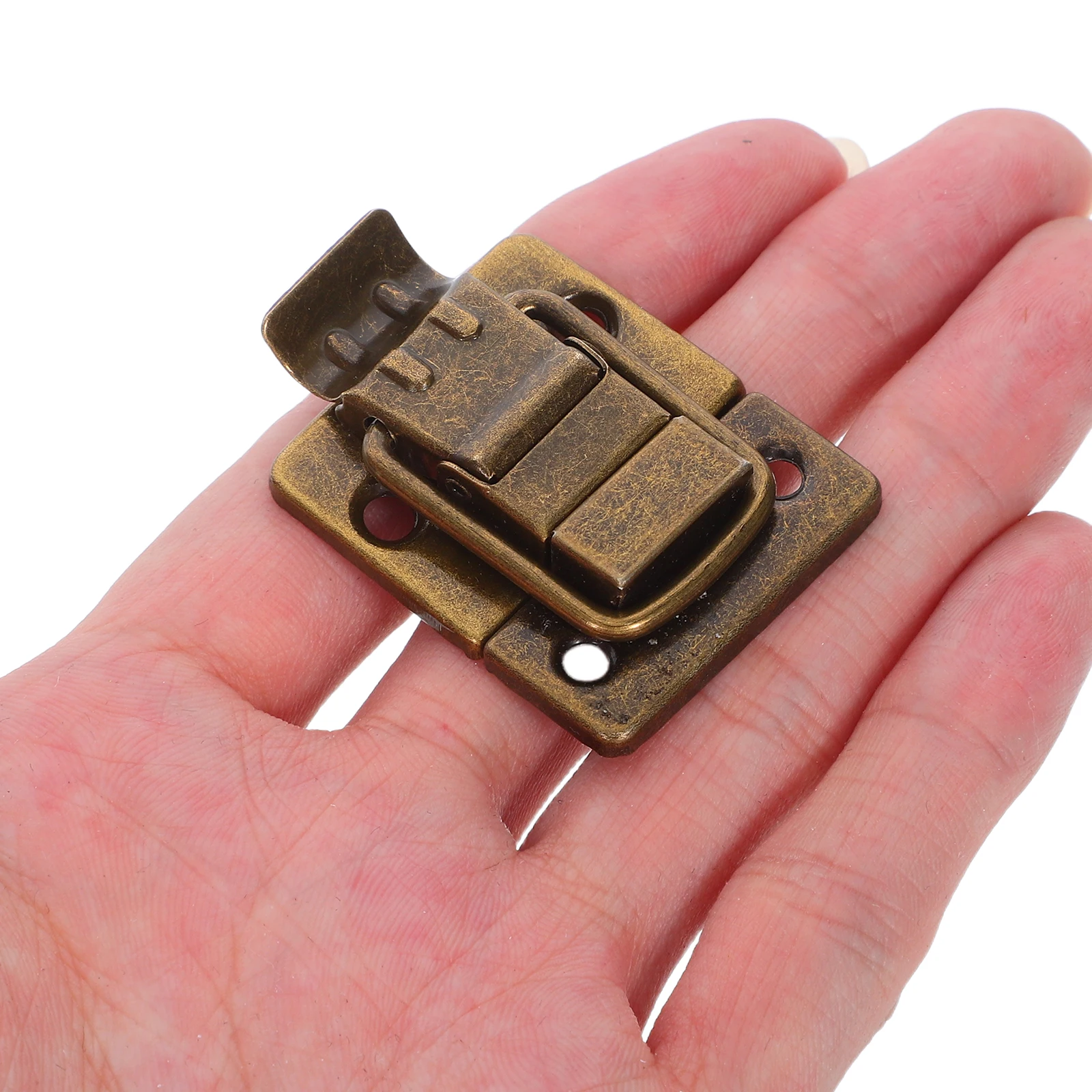

6 Pcs Retro Box Buckle Decorative Hasp Latch Lock Fastener Iron Toggle with Screw
