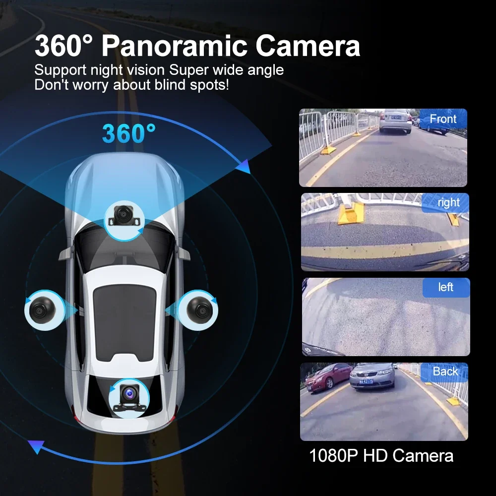 UHD 3D 360 Panoramic Camera Rear View Camera Car Bird View System 4 Camera  Rear/Front/Left/Right 3D 360 Cam