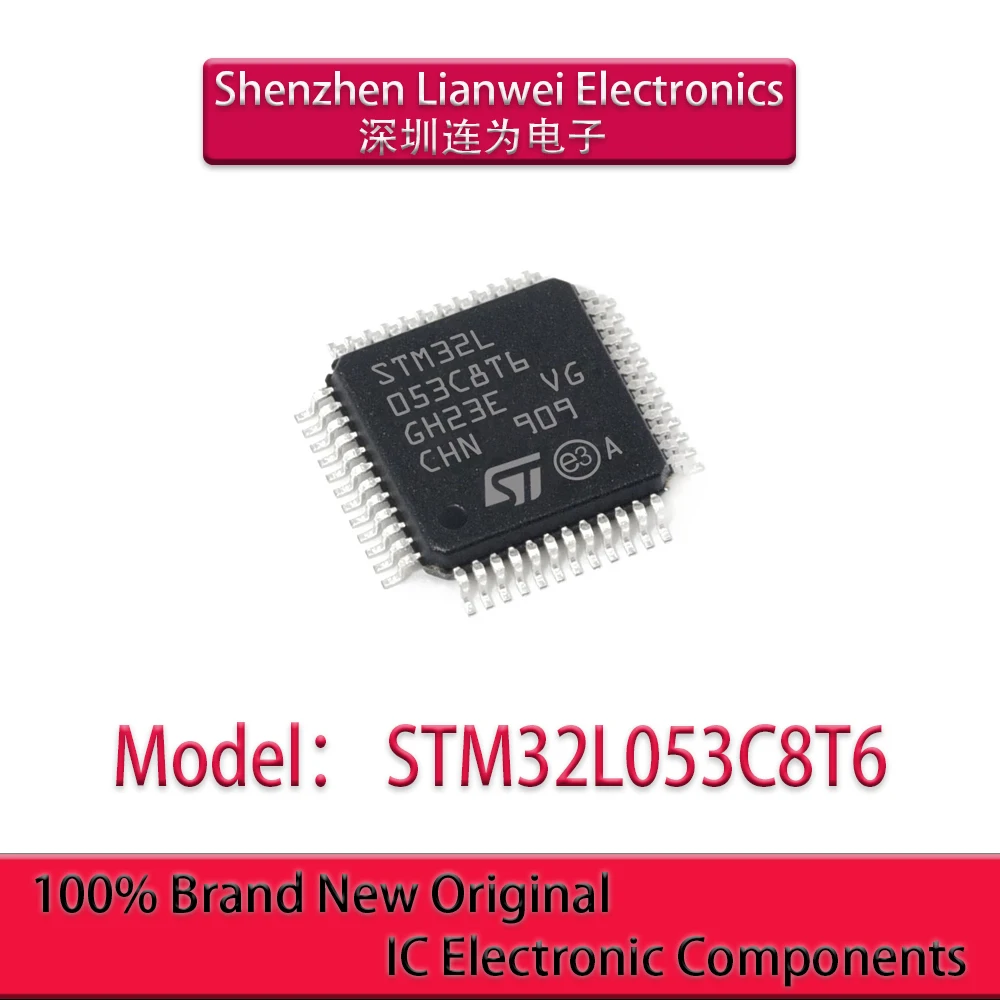 

100% New Original STM32L053C8T6 STM32L053 IC MCU Chipset LQFP-48