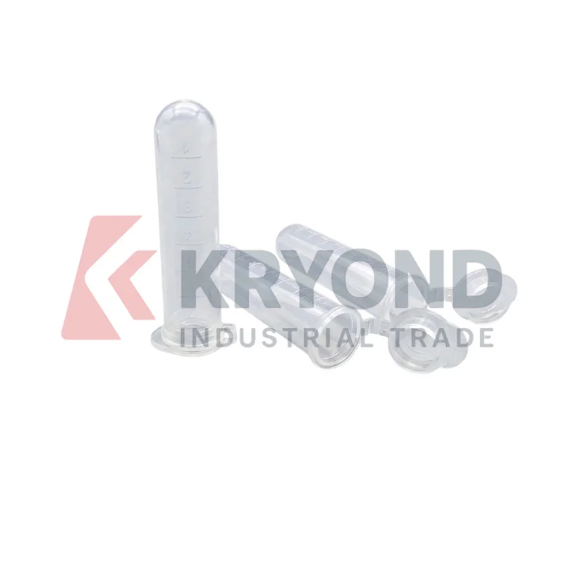 Generic 2mL 5mL 7mL 10mL 15mL Plastic Centrifuge Tube Micro Sample Container Snap Cap Lab Storage Clear Vial 100 200 300 500PCS